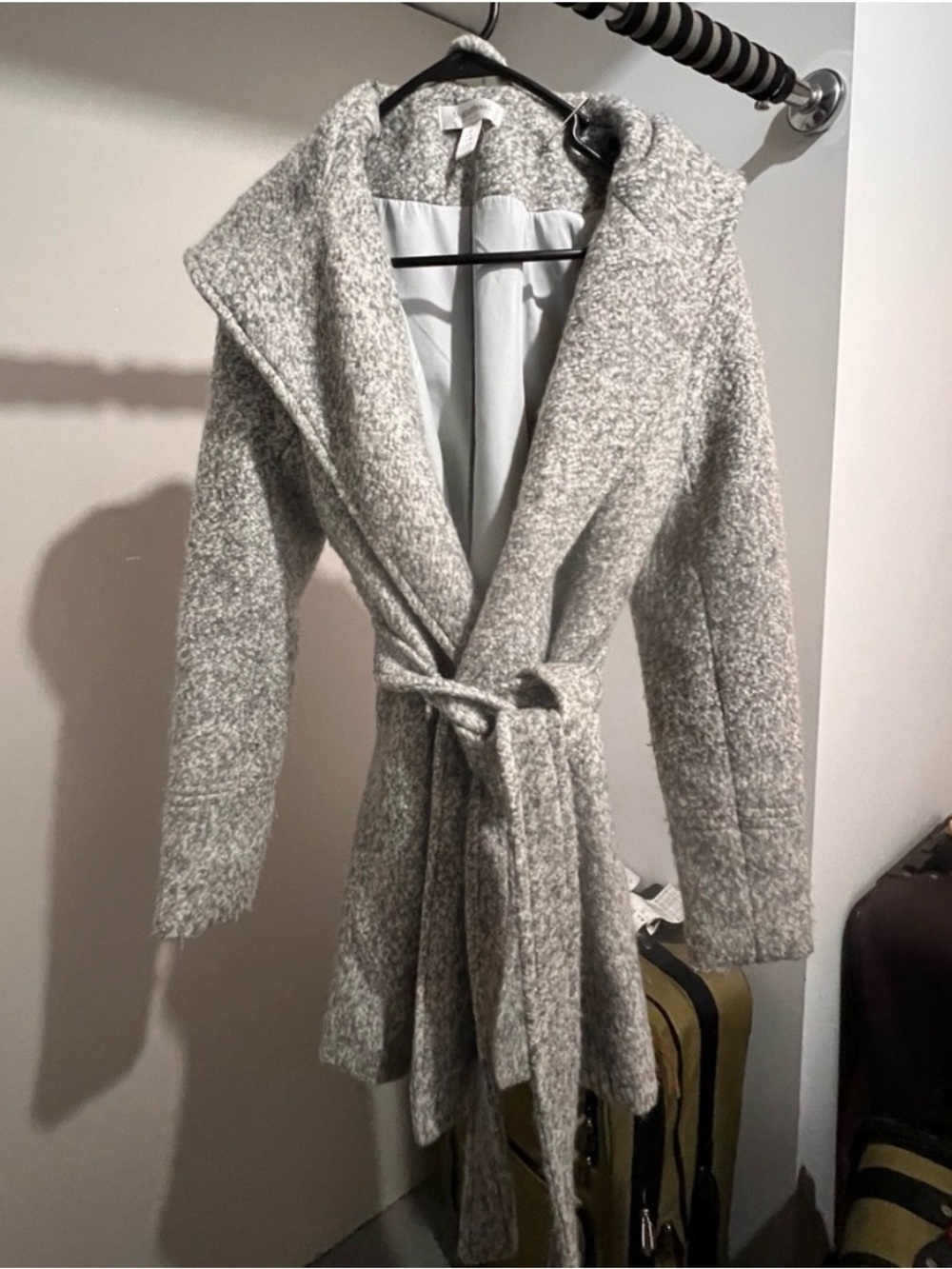 Motherhood Maternity Soft Gray Wool Blend Coat